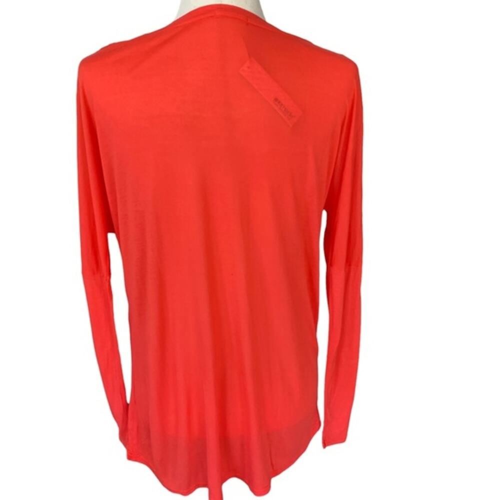 NEW‎  La made tee orange long sleeve high low front pockets size XS - Picture 3 of 14